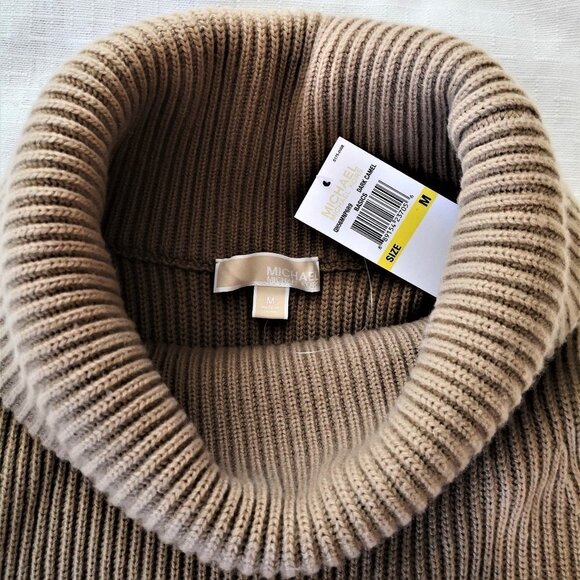 MICHAEL KORS Sleeveless Wool and Cashmere Turtleneck Sweater Size Medium - Picture 3 of 6
